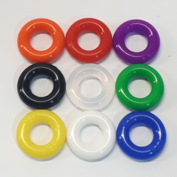 PerfectPlay Colored Silicone Flipper Rubber - Standard Size - Sold  Individually